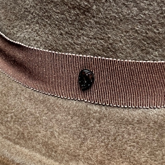 NWT Helen Kaminski Enzo Clove/Brandy Brown Felt Fur Fedora Hat - Picture 3 of 16